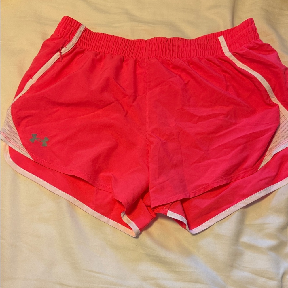 Under Armour Women's Bright Pink Athletic Shorts